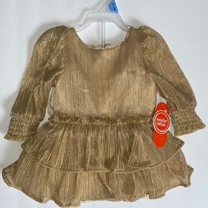 Baby Wonder nation gold dress